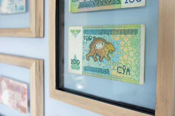 Image of framed currency from school of decorating