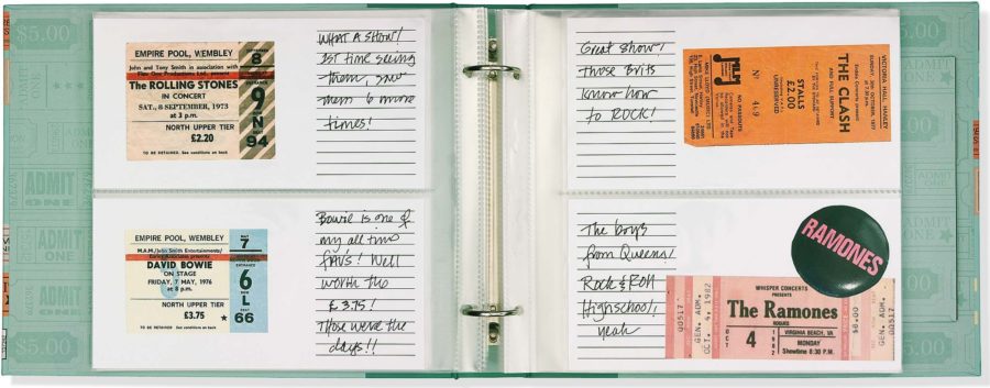 Image of just the ticket ticket stub organizer