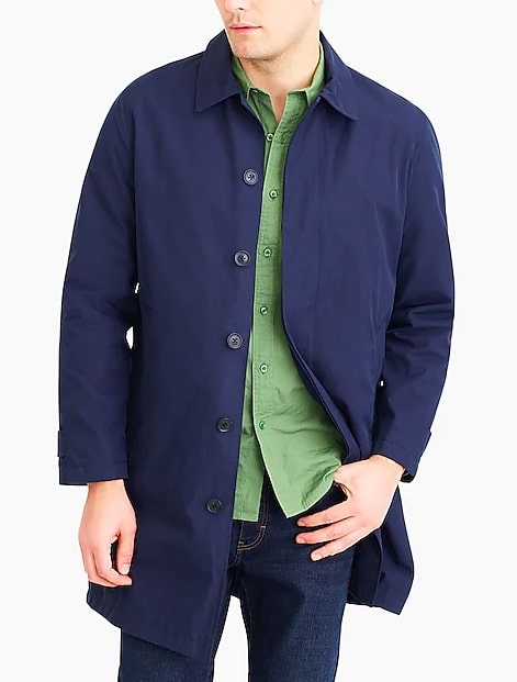 Image of J.Crew Factory Navy trench coat