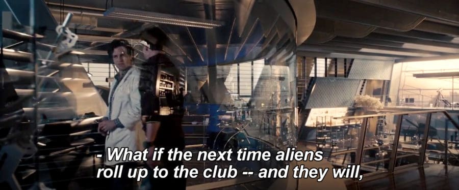 What if the next time aliens roll up to the club and they will