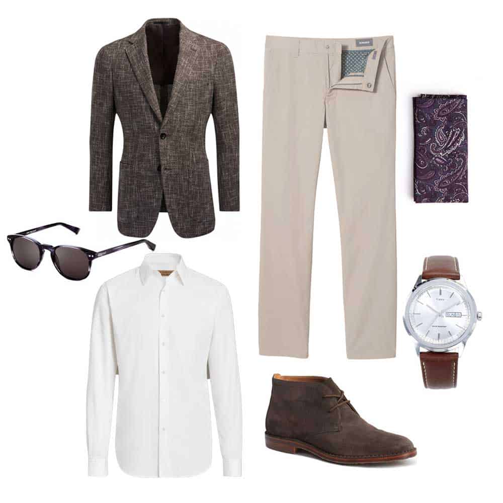 spring work outfit men