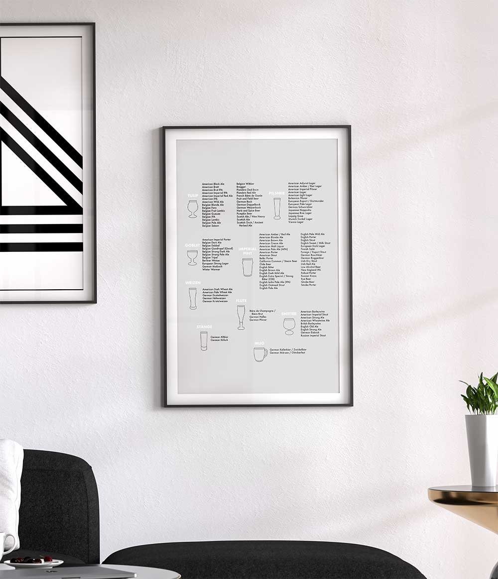 free art download beer glass poster