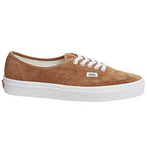 Image of Vans Men's Authentic Suede Leather Trainers, Brown