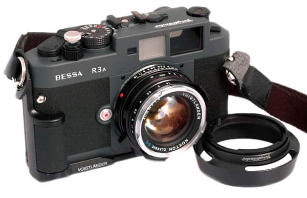 Voigtlander Bessa R3A with 40mm Lens and Side Grip