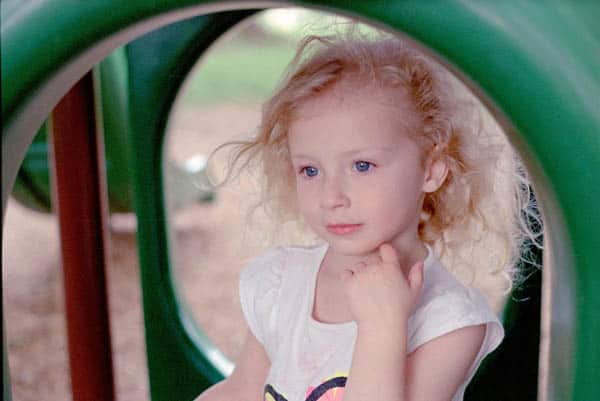 example 35mm photo taken with rangefinder film camera