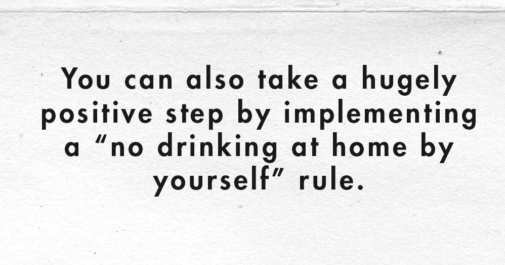 no drinking at home