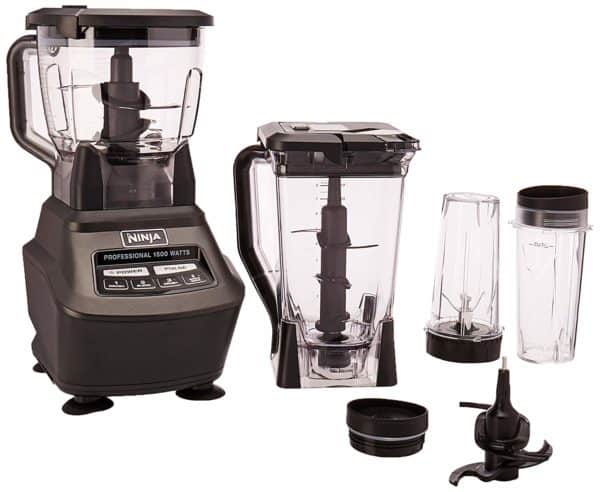 Ninja Mega Kitchen System (BL770) Blender/Food Processor with 1500W Auto iQ Base, 72oz Pitcher, 64oz Processor Bowl, (4) 16oz Cup for Smoothies, Dough