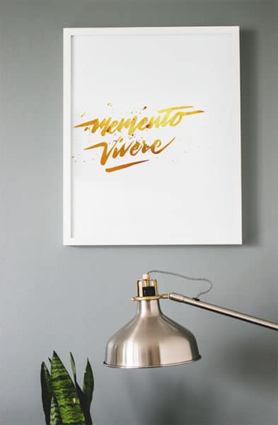 “Memento Vivere” Print