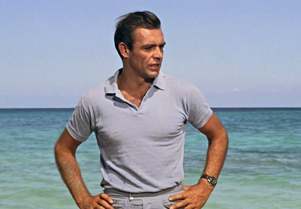 sean connery dr no blue polo beach crab tree