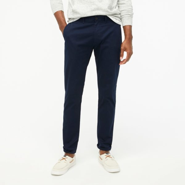 dark blue slim fit khaki pants from j crew