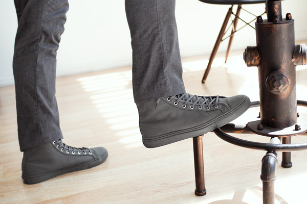 Nothing new gray high top sneakers