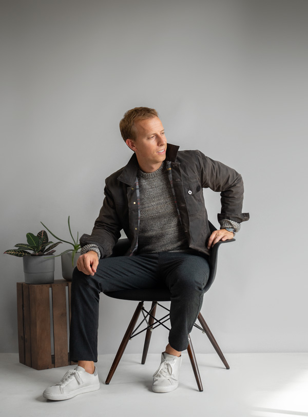 men fall outfit idea texture