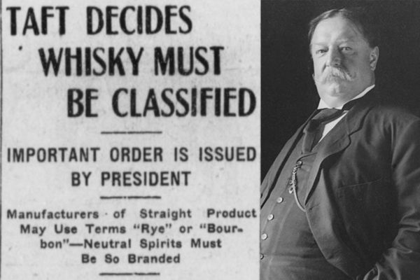 taft decides whiskey must be classified