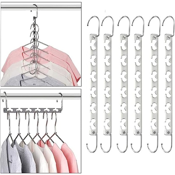 space saving metal clothing hangers
