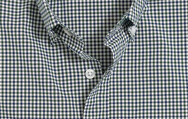 green and blue gingham shirt pattern