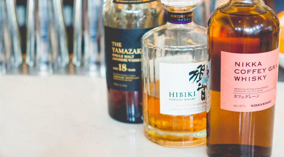 japanese whisky bottles