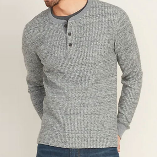 a knit henley from old navy