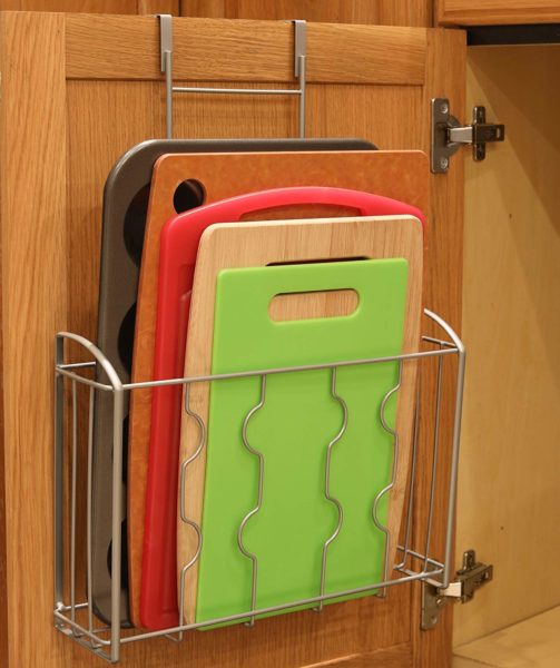 a space saving over the door organizer holder rack