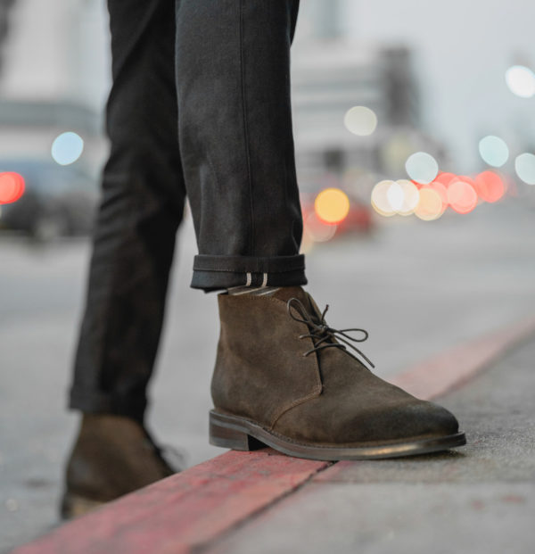 brown suede chukka boot men