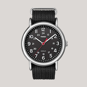 a black timex watch