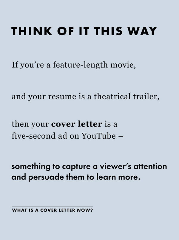 what is a cover letter today