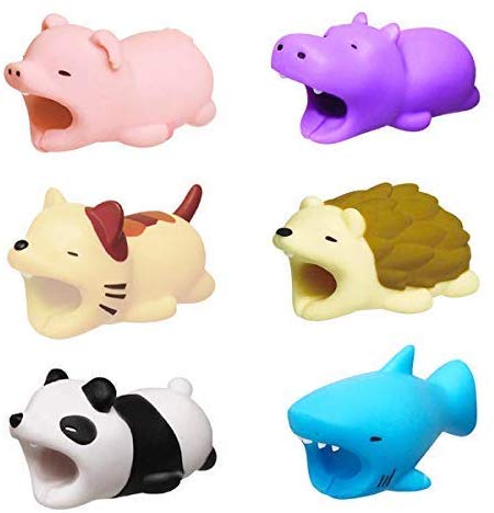 animal bites cable protectors white elephant