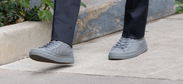 khakis with no break sneakers