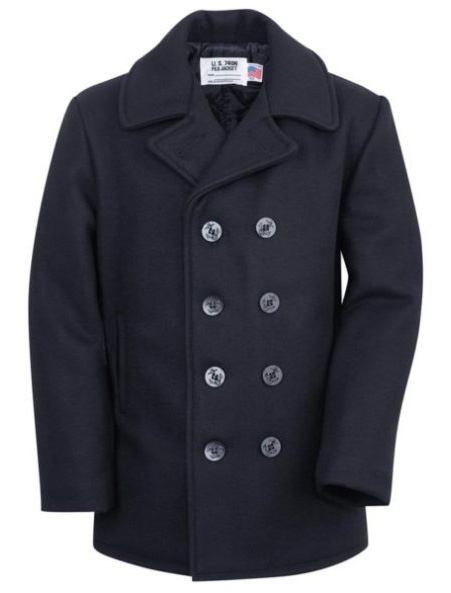 schott american made wool peac coat