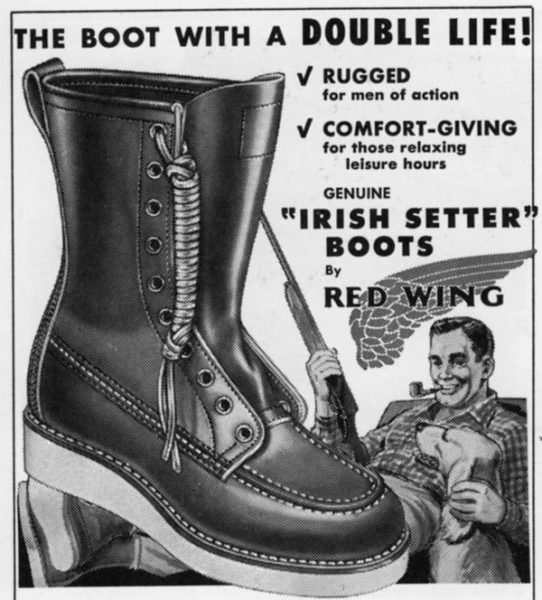 red wing vintage ad 100 year old companies