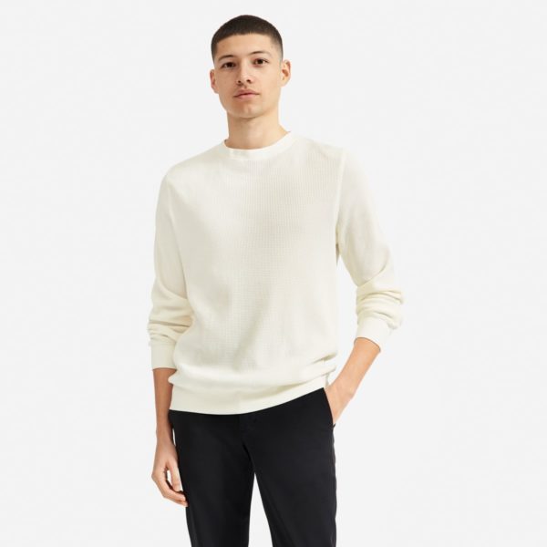 everlane waffle crew spring casual capsule