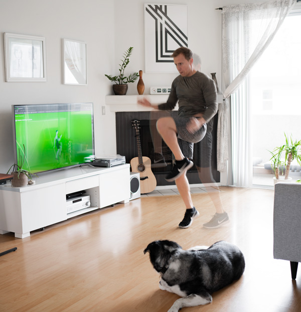 high knees home workout gym alternative