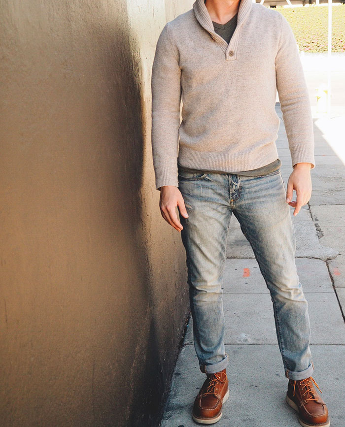 pull over sweater jeans