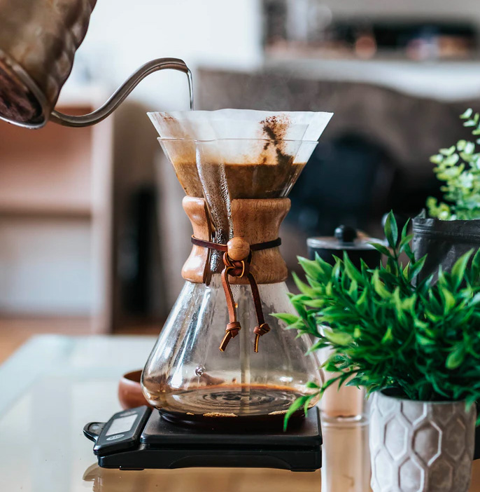 Chemex coffee brewer