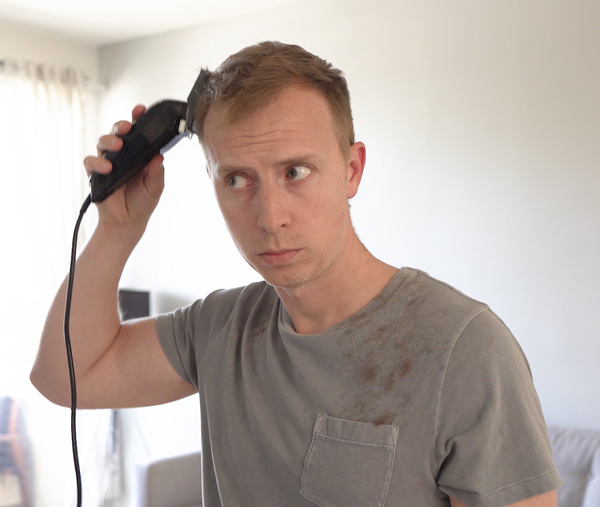 clippering your own hair