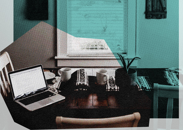 set up a home work space while working from home