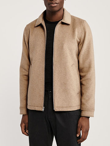 wool blend trucker jacket mens spring jackets