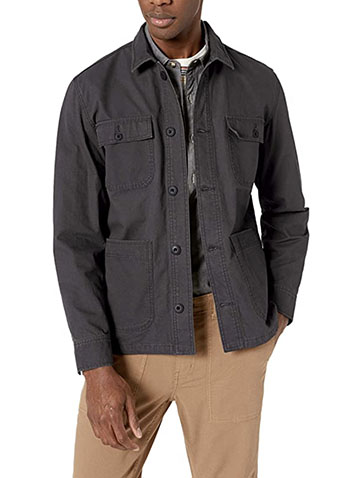 amazon essentials shirt jackets mens spring jackets