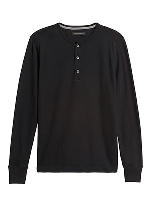 waffle knit henley memorial day