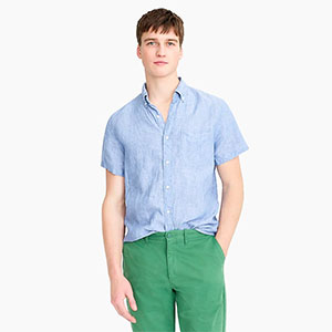 short sleeve irish linen shirt memorial day