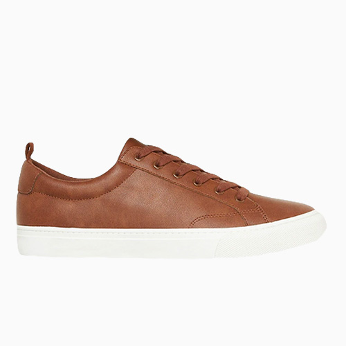 banana republic brown leather sneakers