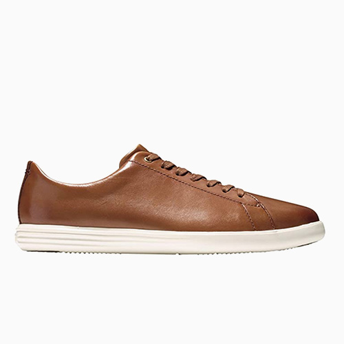 cole haan grand crosscourt brown leather sneaker