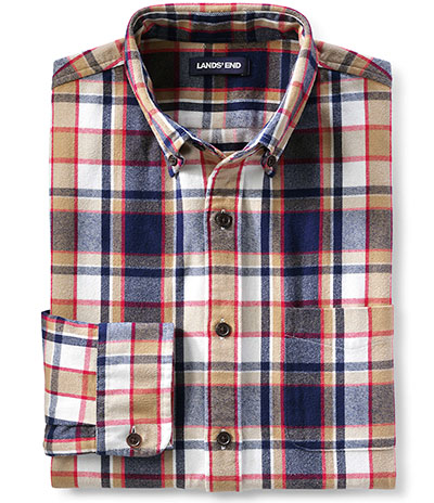 lands end flannel shirt