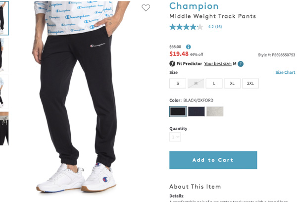 nordstrom rack champion