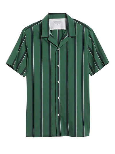 banana republic poplin resort shirt