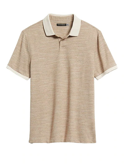 banana republic slim luxury touch polo