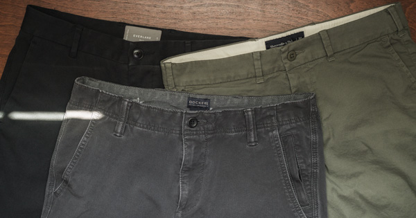 chinos in different colors