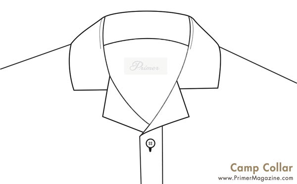 collar-types-camp-collar camp collar shirt illustratioh