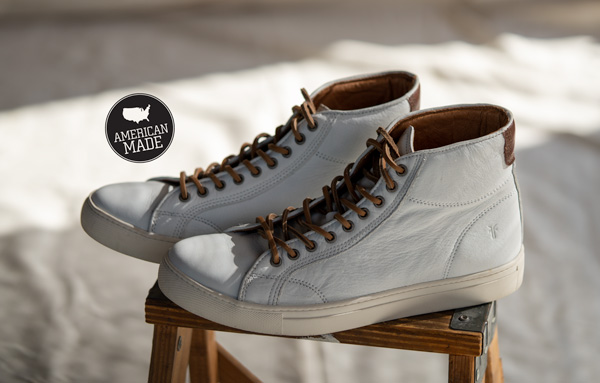 frye sneaker high top usa made