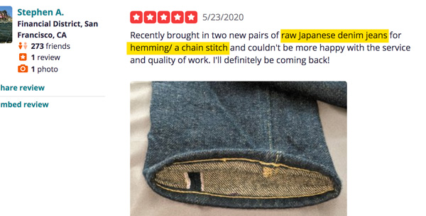 how to find a denim tailor review