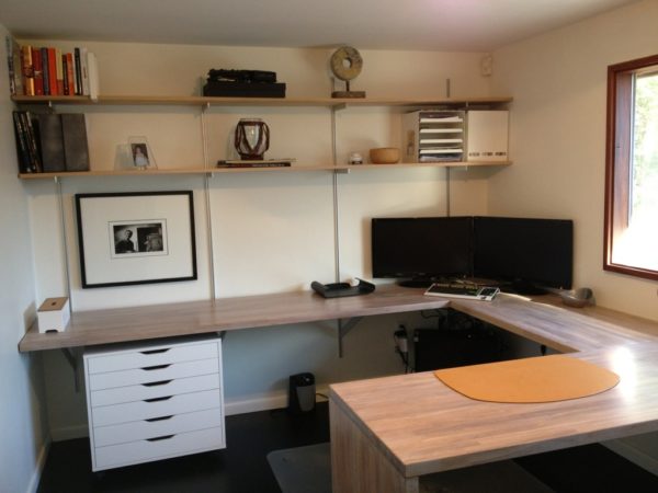 scandinavian ikea desk hack